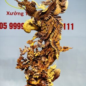 Bách Điểu Triều Phụng Gỗ Hương