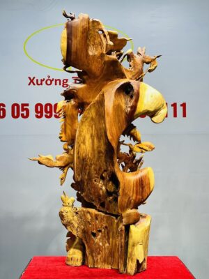 Bách Điểu Triều Phụng Gỗ Hương