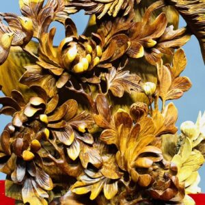 Bách Điểu Triều Phụng Gỗ Hương