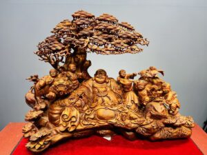 Di Lạc Ngũ Tiểu Cây Tùng Gỗ Sưa