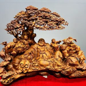 Di Lạc Ngũ Tiểu Cây Tùng Gỗ Sưa