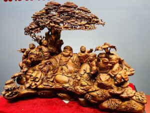 Di Lạc Ngũ Tiểu Cây Tùng Gỗ Sưa