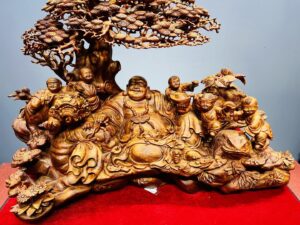Di Lạc Ngũ Tiểu Cây Tùng Gỗ Sưa