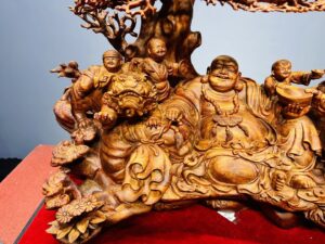 Di Lạc Ngũ Tiểu Cây Tùng Gỗ Sưa