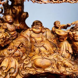Di Lạc Ngũ Tiểu Cây Tùng Gỗ Sưa
