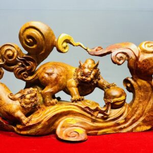 Song Nghê Vờn Cầu Gỗ Nu Hương
