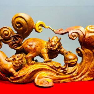 Song Nghê Vờn Cầu Gỗ Nu Hương