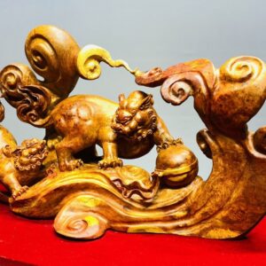 Song Nghê Vờn Cầu Gỗ Nu Hương