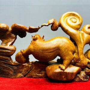 Song Nghê Vờn Cầu Gỗ Nu Hương