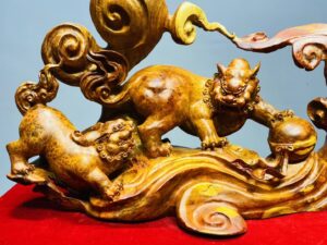Song Nghê Vờn Cầu Gỗ Nu Hương