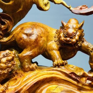 Song Nghê Vờn Cầu Gỗ Nu Hương