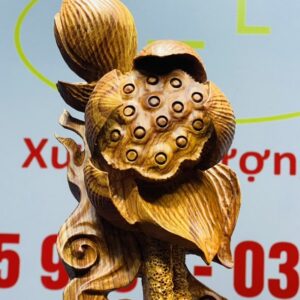 Phật Toạ Đài Sen Gỗ Hương