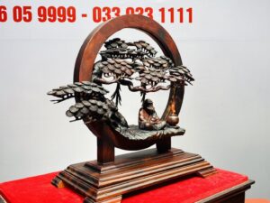 Đạt Ma Ngồi Thiền Gốc Tùng Gỗ Trắc