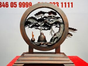 Đạt Ma Ngồi Thiền Gốc Tùng Gỗ Trắc