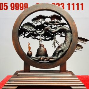 Đạt Ma Ngồi Thiền Gốc Tùng Gỗ Trắc