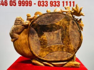 Di Lạc Ngũ Tiểu Nhất Nghê Ngồi Bao Tiền Gỗ Nu Ngọc Am
