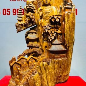 Thành Tâm Bái Phật Gỗ Hương