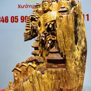 Thành Tâm Bái Phật Gỗ Hương