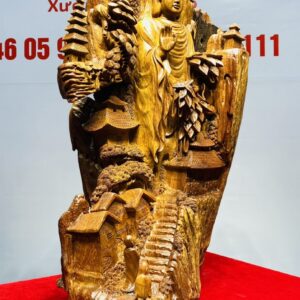 Thành Tâm Bái Phật Gỗ Hương