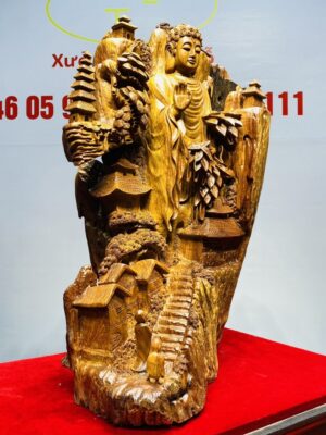 Thành Tâm Bái Phật Gỗ Hương