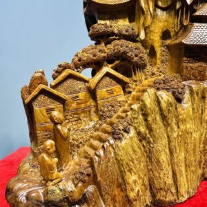 Thành Tâm Bái Phật Gỗ Hương
