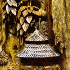 Thành Tâm Bái Phật Gỗ Hương