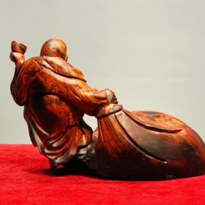 Di Lạc Kéo Bao Tiền Gỗ Trắc