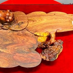 Khay Trà Heo Gỗ Cẩm