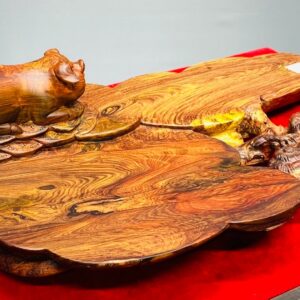 Khay Trà Heo Gỗ Cẩm