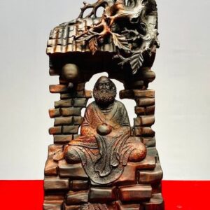 Đạt Ma Ngồi Thiền Cây Bồ Đề Gỗ Trắc