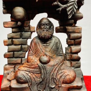 Đạt Ma Ngồi Thiền Cây Bồ Đề Gỗ Trắc