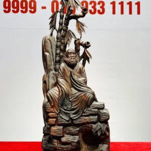 Đạt Ma Ngồi Thiền Khóm Trúc Gỗ Trắc