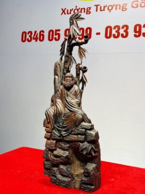 Đạt Ma Ngồi Thiền Khóm Trúc Gỗ Trắc