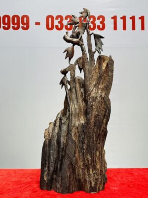 Đạt Ma Ngồi Thiền Khóm Trúc Gỗ Trắc
