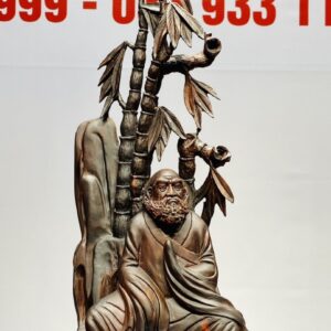 Đạt Ma Ngồi Thiền Khóm Trúc Gỗ Trắc