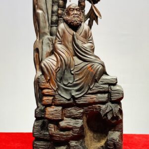 Đạt Ma Ngồi Thiền Khóm Trúc Gỗ Trắc