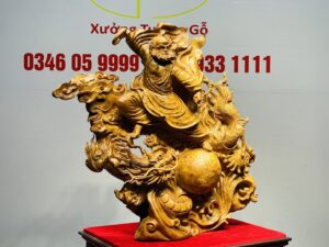 Đạt Ma Hàng Long Trấn Ngọc Gỗ Nu Ngọc Am