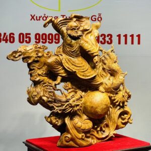 Đạt Ma Hàng Long Trấn Ngọc Gỗ Nu Ngọc Am