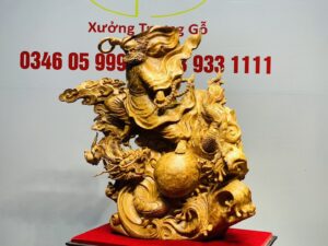 Đạt Ma Hàng Long Trấn Ngọc Gỗ Nu Ngọc Am