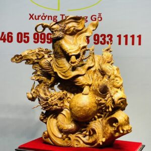 Đạt Ma Hàng Long Trấn Ngọc Gỗ Nu Ngọc Am