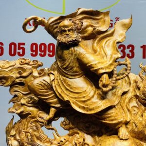 Đạt Ma Hàng Long Trấn Ngọc Gỗ Nu Ngọc Am