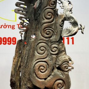 Cá Chép Hoá Rồng Gỗ Trắc