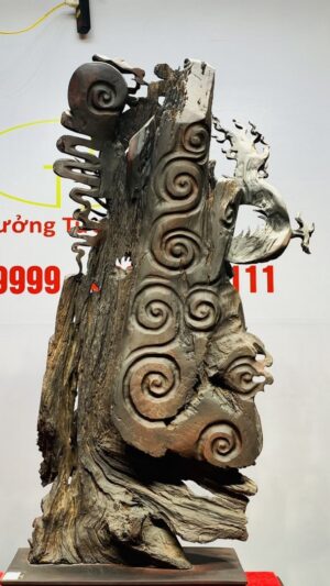 Cá Chép Hoá Rồng Gỗ Trắc