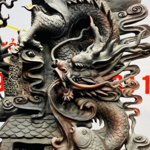 Cá Chép Hoá Rồng Gỗ Trắc