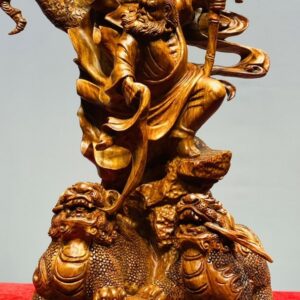 Đạt Ma Hàng Long Phục Song Nghê Gỗ Sưa