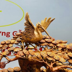 Bát Hạc Quần Tùng Gỗ Hương