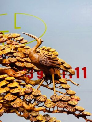 Bát Hạc Quần Tùng Gỗ Hương