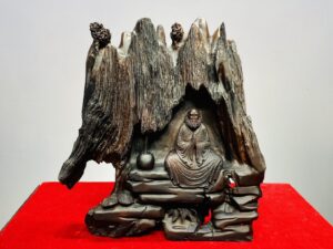 Đạt Ma Ngồi Thiền Gỗ Trắc Lũa