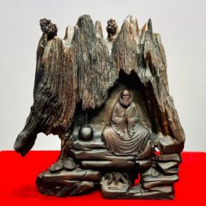 Đạt Ma Ngồi Thiền Gỗ Trắc Lũa
