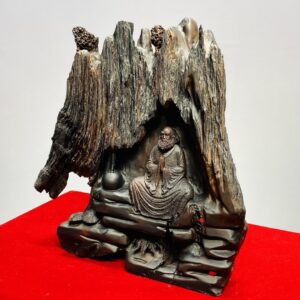 Đạt Ma Ngồi Thiền Gỗ Trắc Lũa